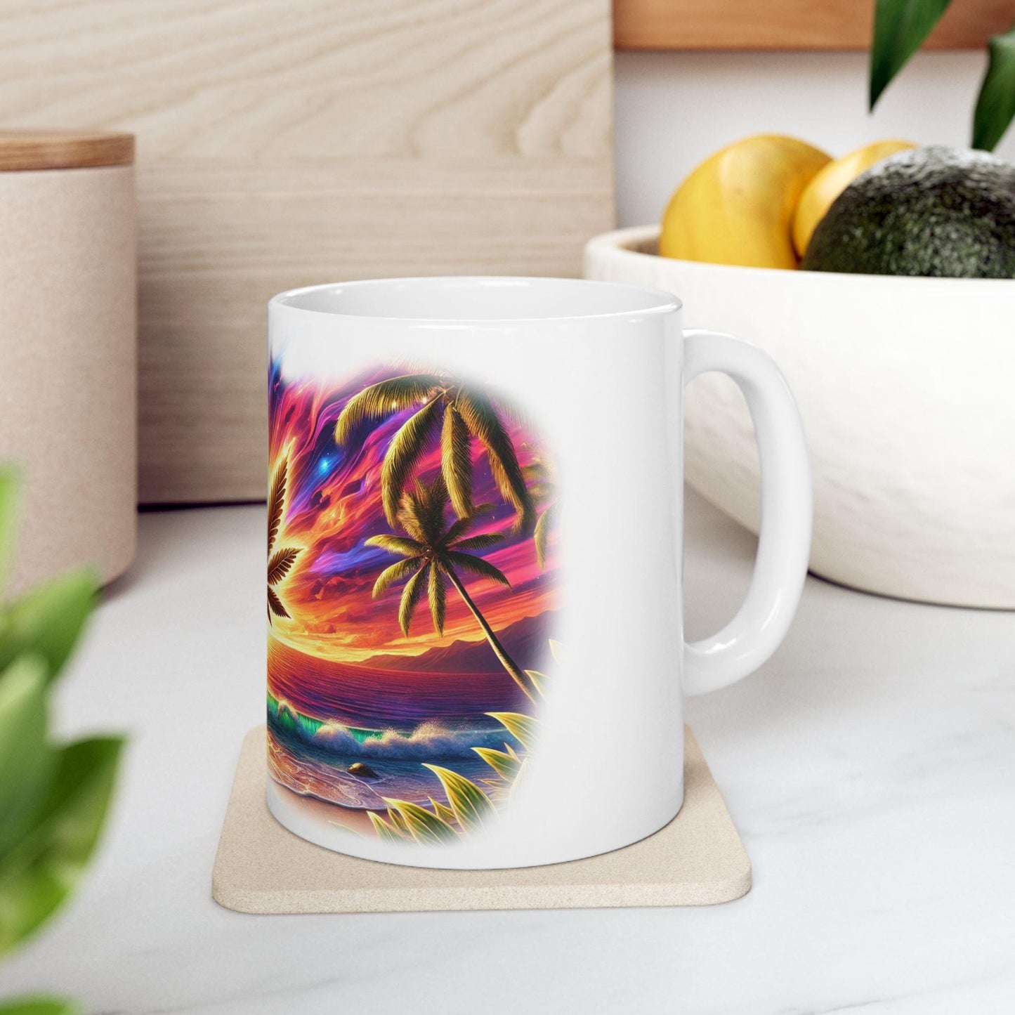 HAWAIIAN HAZE - (11oz) Weed Strain Themed Coffee Mugs - Perfect Gift for Stoners, Weed Mug for Cannabis Decor; Funny 420 Wake & Bake Mug