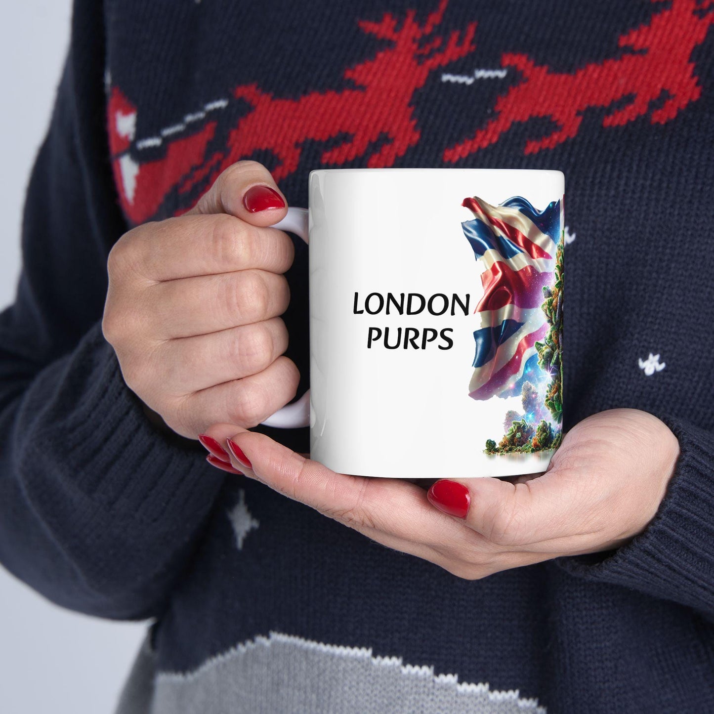 LONDON PURPS - (11oz) Weed Strain Themed Coffee Mugs - Perfect Gift for Stoners, Weed Mug for Cannabis Decor; Funny 420 Wake & Bake Mug