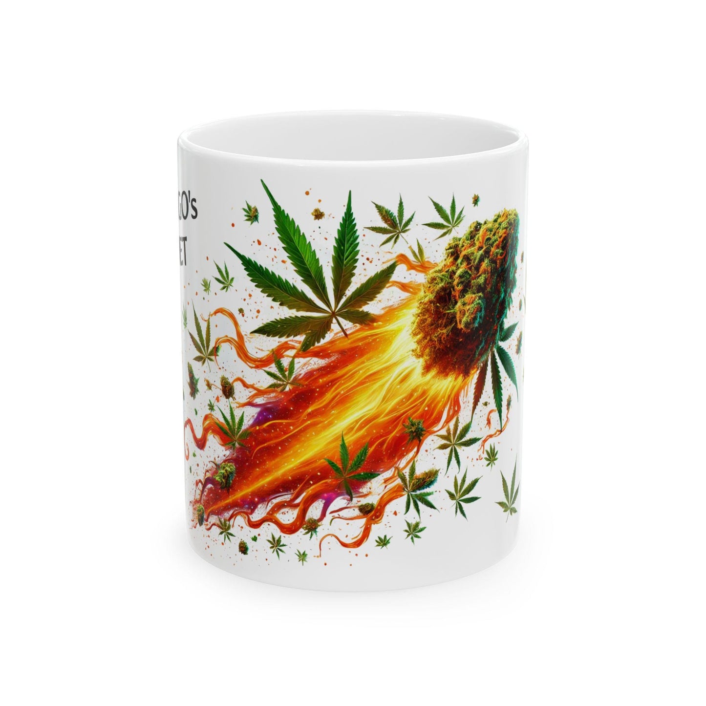 MANGOS COMET - (11oz) Weed Strain Themed Coffee Mugs - Perfect Gift for Stoners, Weed Mug for Cannabis Decor; Funny 420 Wake & Bake Mug