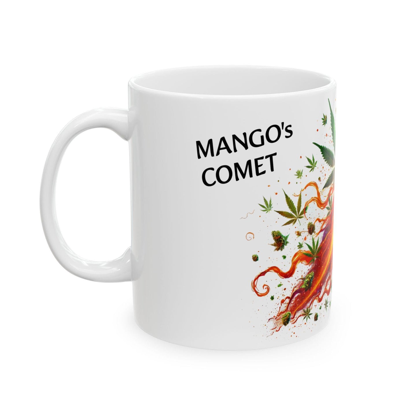 MANGOS COMET - (11oz) Weed Strain Themed Coffee Mugs - Perfect Gift for Stoners, Weed Mug for Cannabis Decor; Funny 420 Wake & Bake Mug