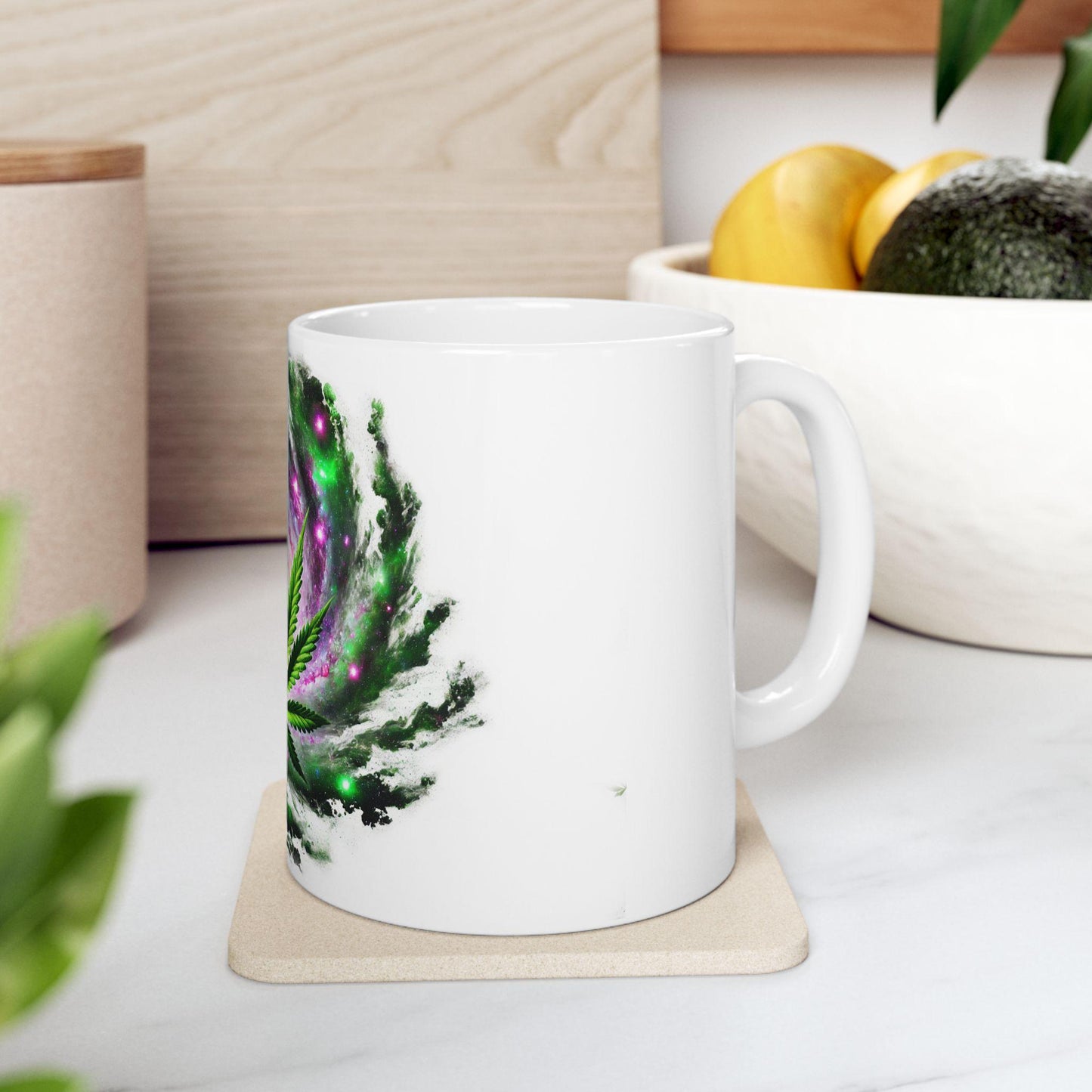 MILKY WAY - (11oz) Weed Strain Themed Coffee Mugs - Perfect Gift for Stoners, Weed Mug for Cannabis Decor; Funny 420 Wake & Bake Mug