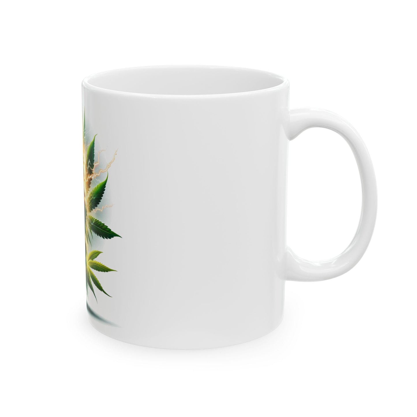 POWER FLOWER - (11oz) Weed Strain Themed Coffee Mugs - Perfect Gift for Stoners, Weed Mug for Cannabis Decor; Funny 420 Wake & Bake Mug