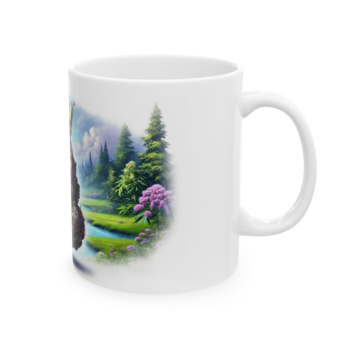 PURPLE QUEEN - (11oz) Weed Strain Themed Coffee Mugs - Perfect Gift for Stoners, Weed Mug for Cannabis Decor; Funny 420 Wake & Bake Mug