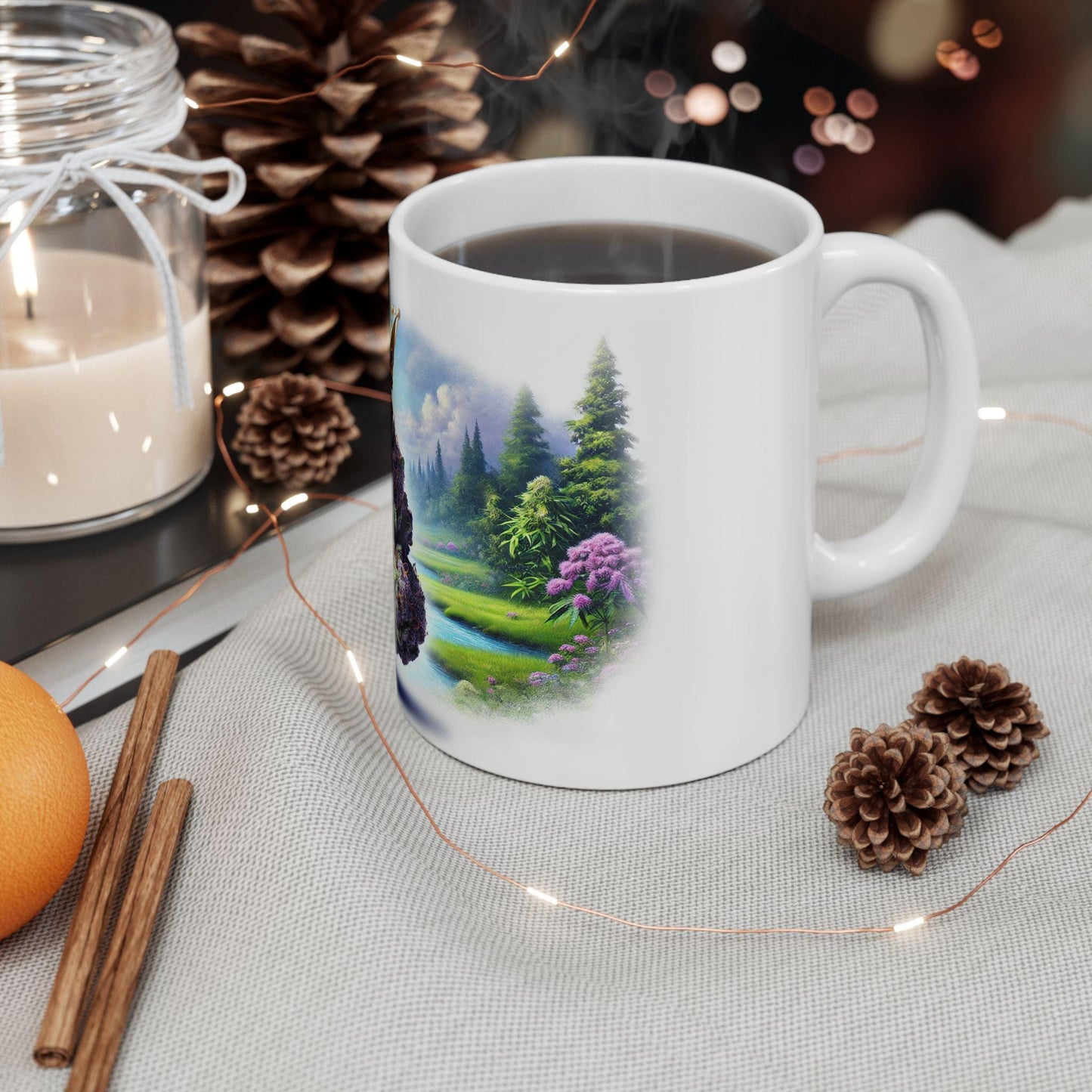 PURPLE QUEEN - (11oz) Weed Strain Themed Coffee Mugs - Perfect Gift for Stoners, Weed Mug for Cannabis Decor; Funny 420 Wake & Bake Mug