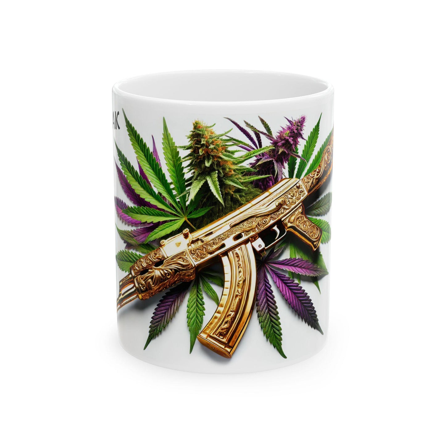 ROYAL AK - (11oz) Weed Strain Themed Coffee Mugs - Perfect Gift for Stoners, Weed Mug for Cannabis Decor; AK47 420 Wake & Bake Mug