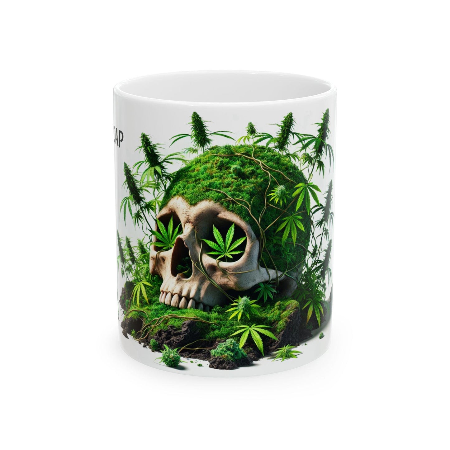 SKULLCAP - (11oz) Weed Strain Themed Coffee Mugs - Perfect Gift for Stoners, Weed Mug for Cannabis Decor; Funny 420 Wake & Bake Mug