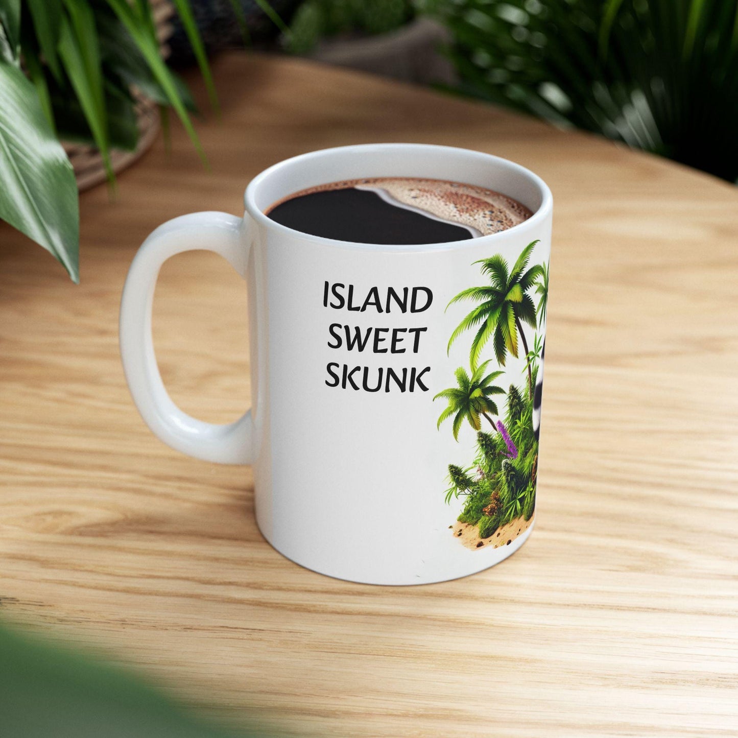 ISLAND SWEET SKUNK - (11oz) Weed Strain Themed Coffee Mugs - Perfect Gift for Stoners, Weed Mug for Cannabis Decor; 420 Wake & Bake Mug