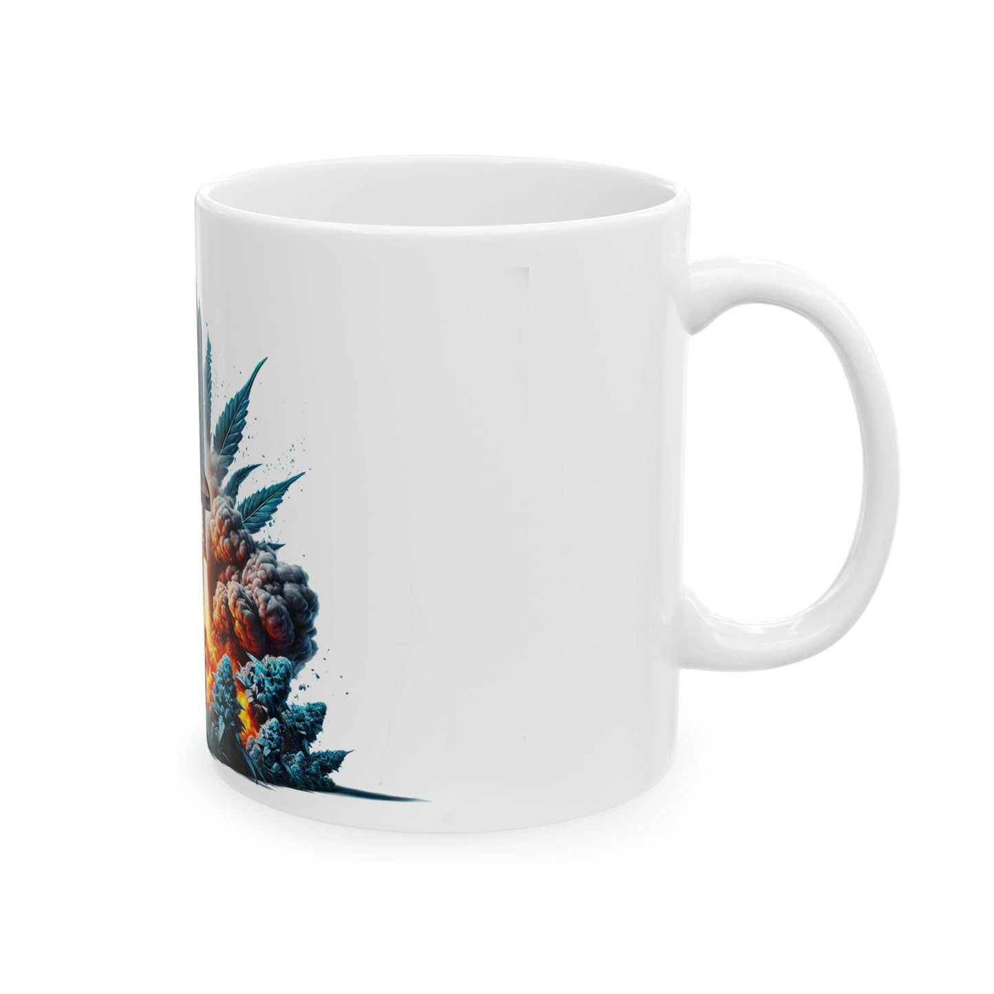BLUE ROCKET - (11oz) WEED Strain Themed Coffee Mugs - Perfect Gift for Stoners/Smoker, Weed Mug for Marijuana Lovers; Funny Wake & Bake Mug