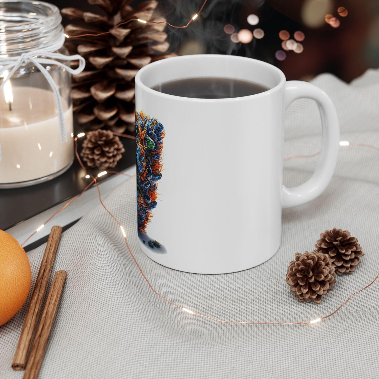 BLUEBERRY CLEMENTINE - (11oz) WEED Strain Themed Coffee Mugs - Perfect Gift for Stoners, Weed Mug for Cannabis Decor; Funny Wake & Bake Mug