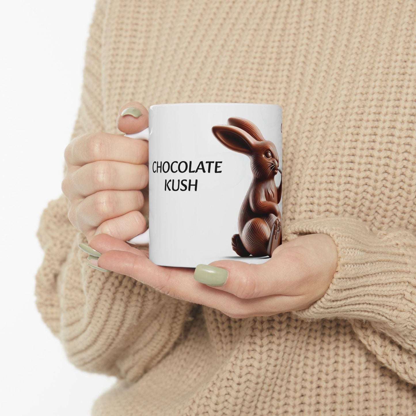 CHOCOLATE KUSH - (11oz) Weed Strain Themed Coffee Mugs - Perfect Gift for Stoners, Weed Mug for Cannabis Decor; Funny Wake & Bake Mug