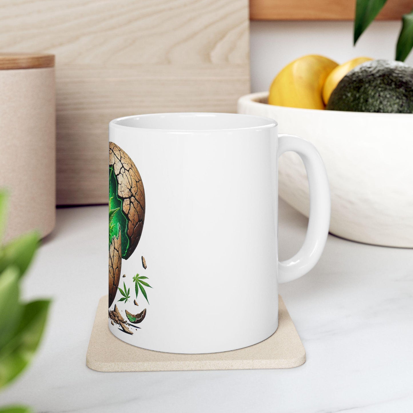 FOSSIL FUEL - (11oz) Weed Strain Themed Coffee Mugs - Perfect Gift for Stoners, Weed Mug for Cannabis Decor; Funny Wake & Bake Mug , 420 Mug