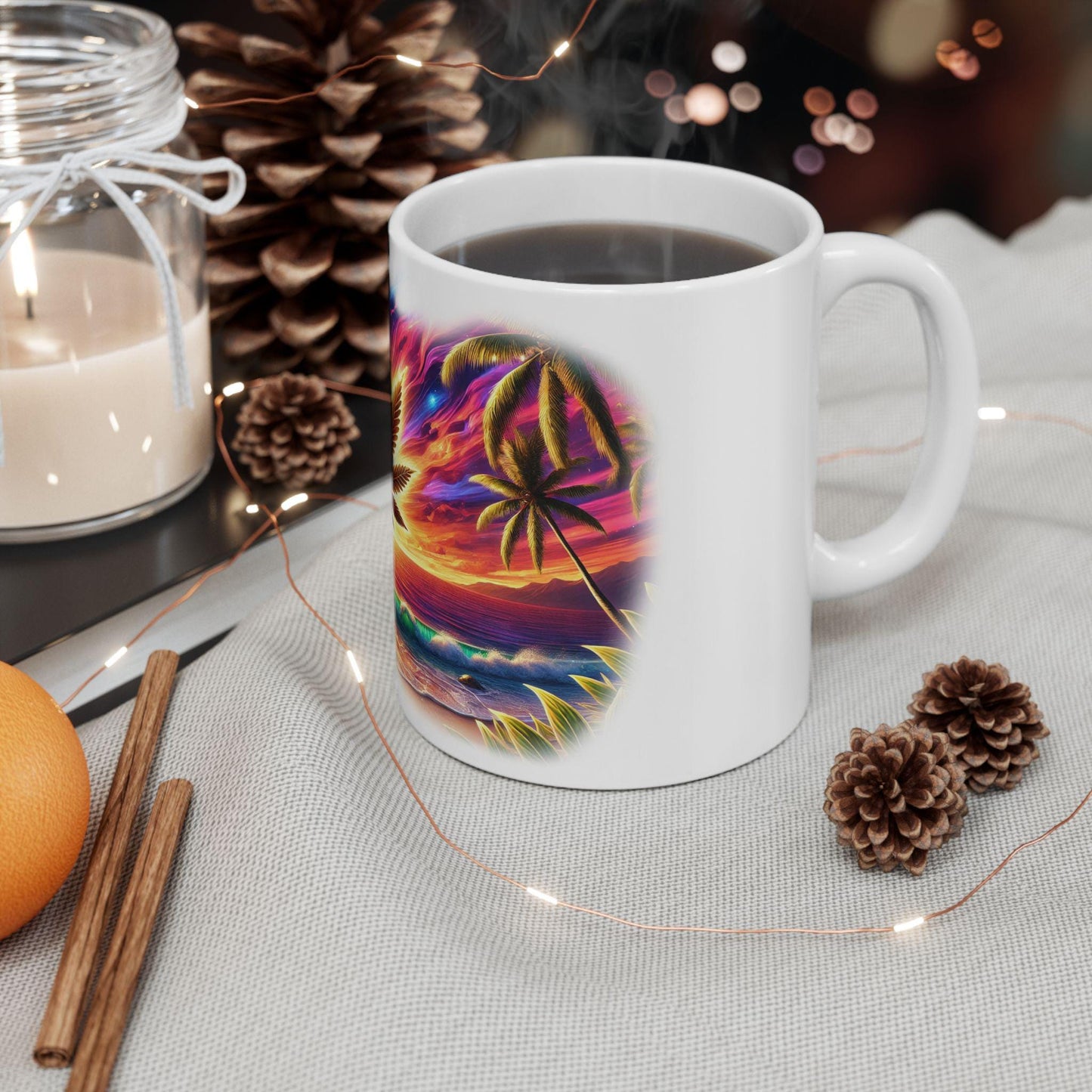HAWAIIAN HAZE - (11oz) Weed Strain Themed Coffee Mugs - Perfect Gift for Stoners, Weed Mug for Cannabis Decor; Funny 420 Wake & Bake Mug