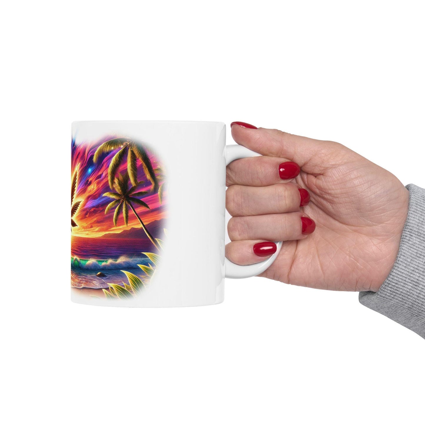 HAWAIIAN HAZE - (11oz) Weed Strain Themed Coffee Mugs - Perfect Gift for Stoners, Weed Mug for Cannabis Decor; Funny 420 Wake & Bake Mug