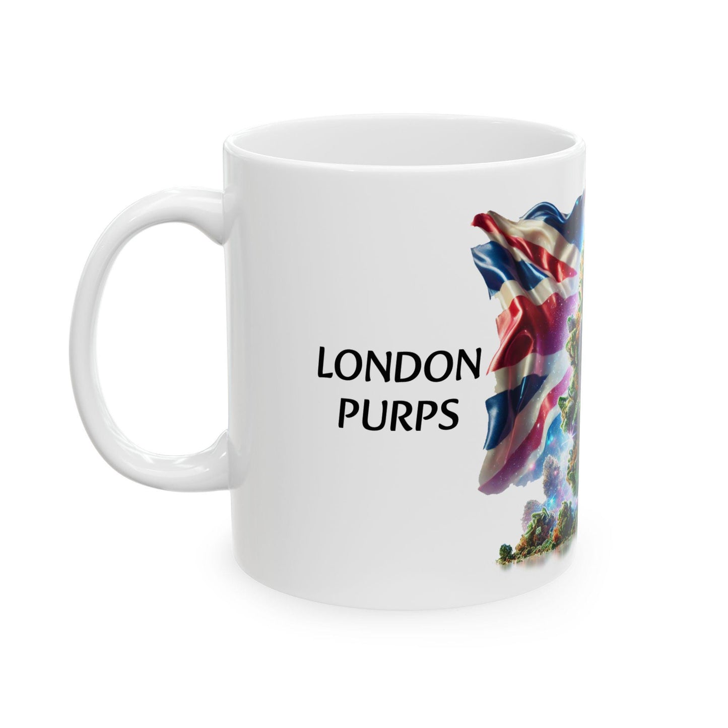 LONDON PURPS - (11oz) Weed Strain Themed Coffee Mugs - Perfect Gift for Stoners, Weed Mug for Cannabis Decor; Funny 420 Wake & Bake Mug