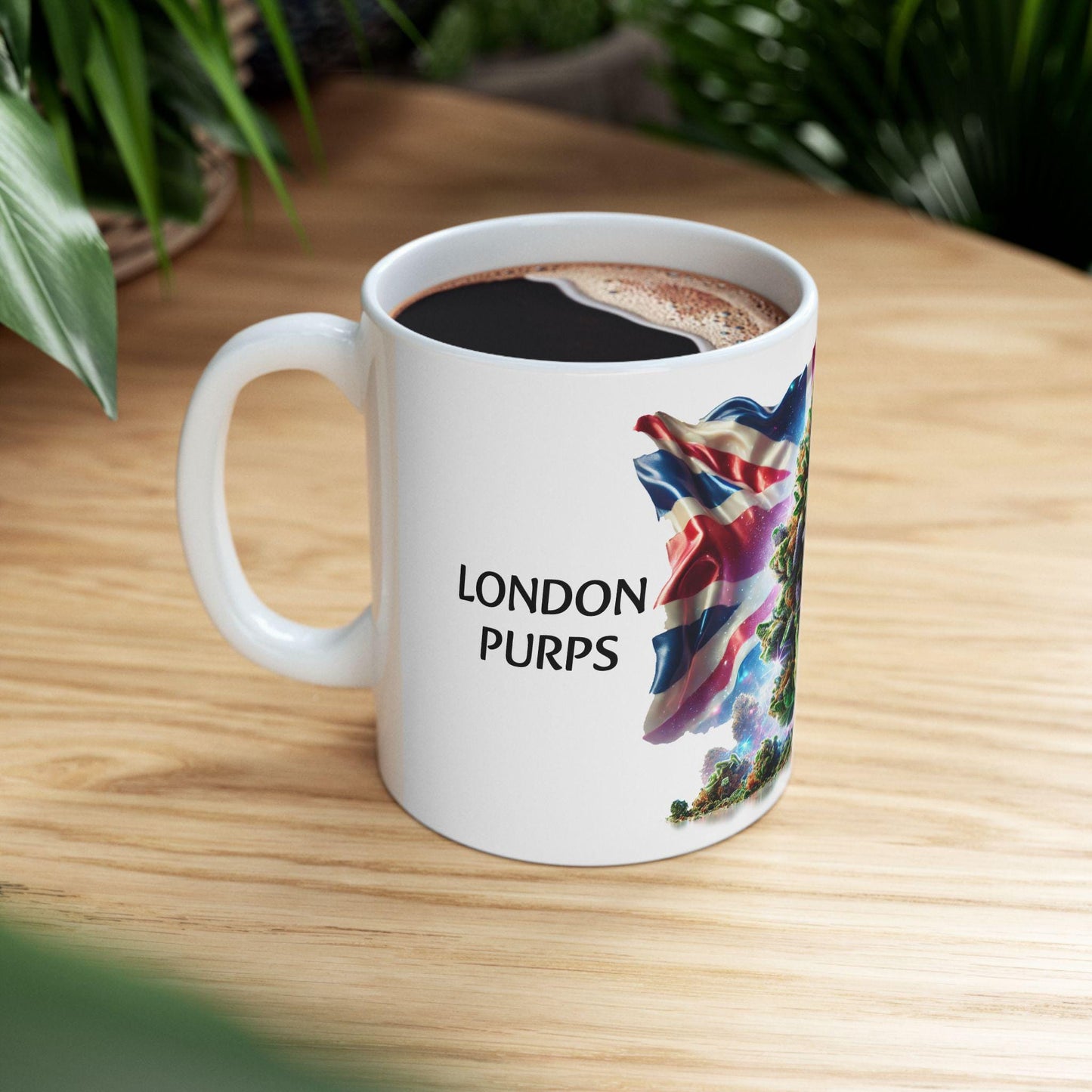 LONDON PURPS - (11oz) Weed Strain Themed Coffee Mugs - Perfect Gift for Stoners, Weed Mug for Cannabis Decor; Funny 420 Wake & Bake Mug