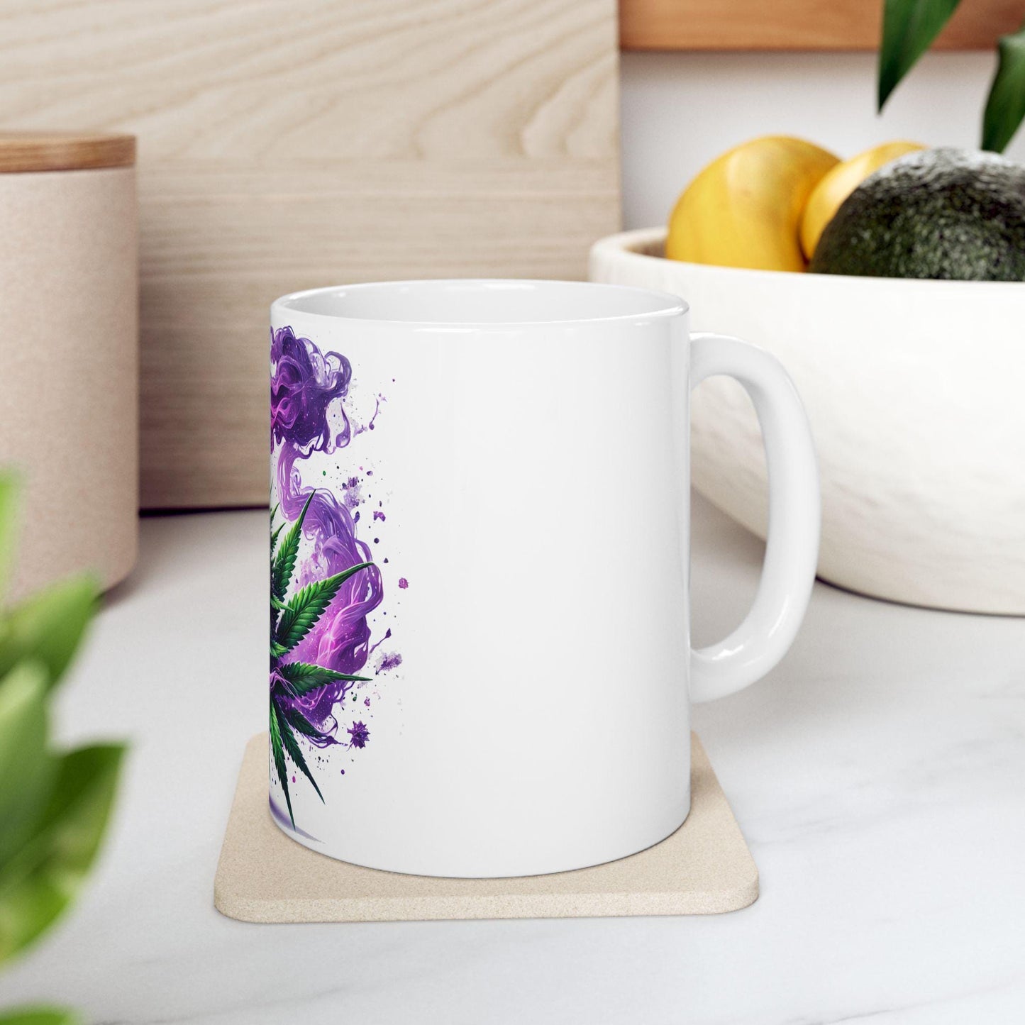 MENDO BREATH - (11oz) Weed Strain Themed Coffee Mugs - Perfect Gift for Stoners, Weed Mug for Cannabis Decor; Funny 420 Wake & Bake Mug