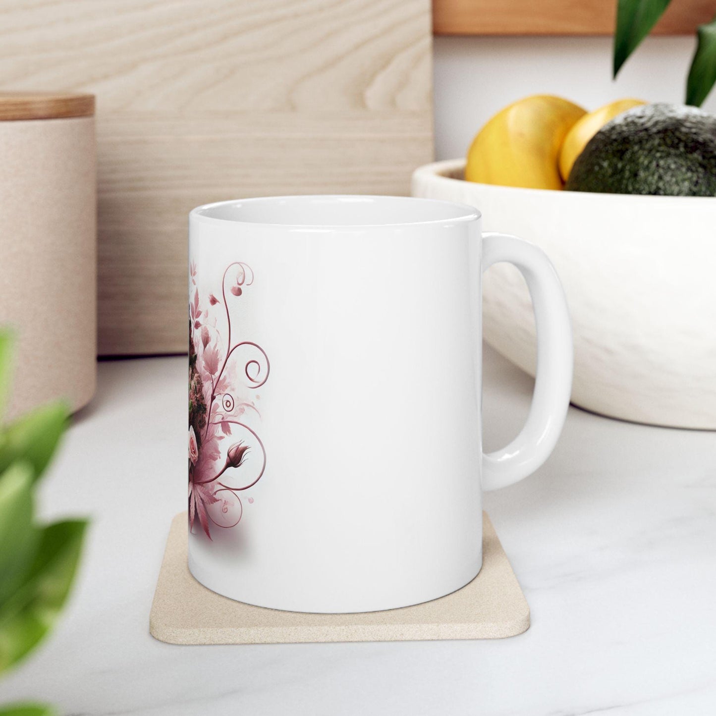 PINK ROZAY - (11oz) Weed Strain Themed Coffee Mugs - Perfect Gift for Stoners, Weed Mug for Cannabis Decor; Funny 420 Wake & Bake Mug