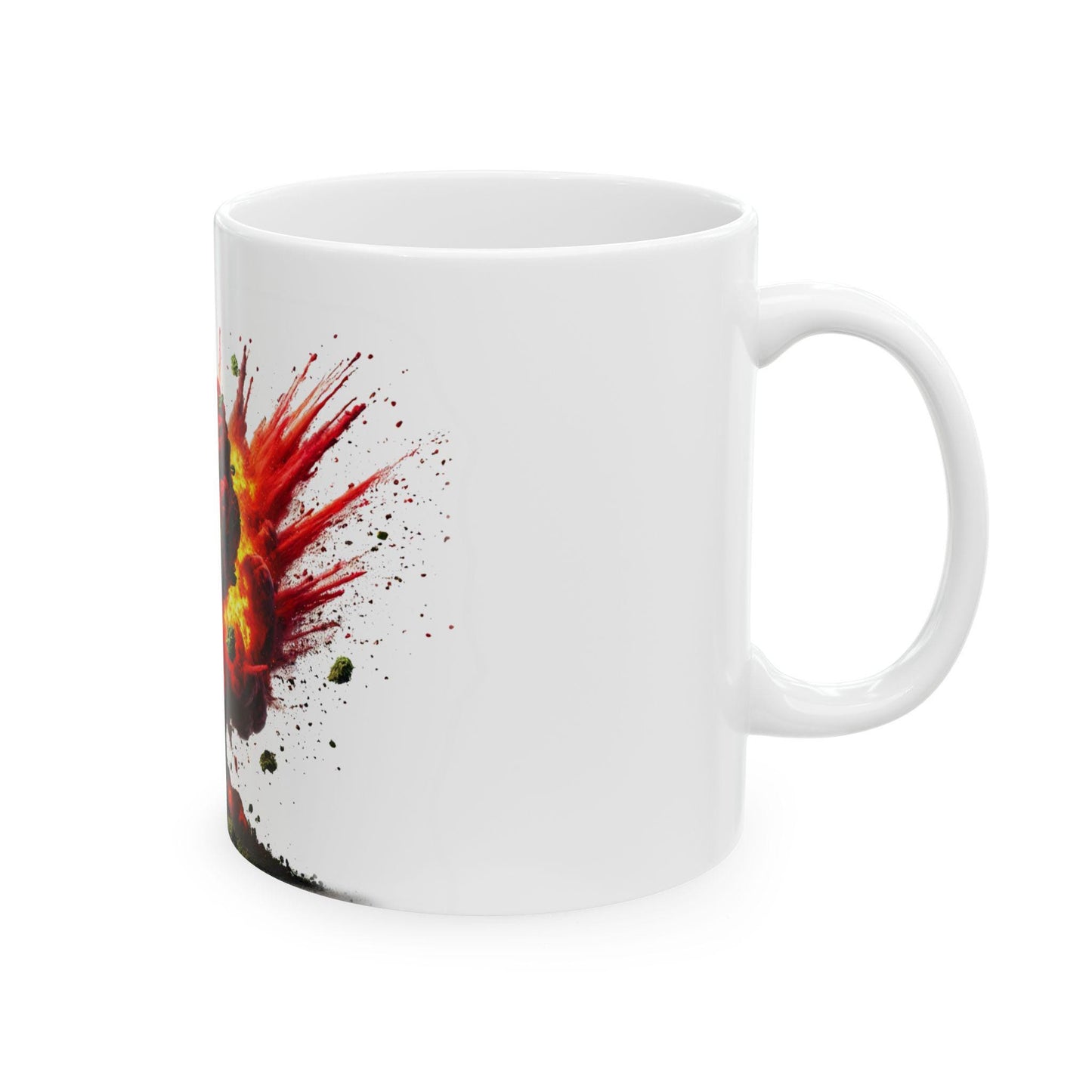 RED ROCKET - (11oz) Weed Strain Themed Coffee Mugs - Perfect Gift for Stoners, Weed Mug for Cannabis Decor; Funny 420 Wake & Bake Mug