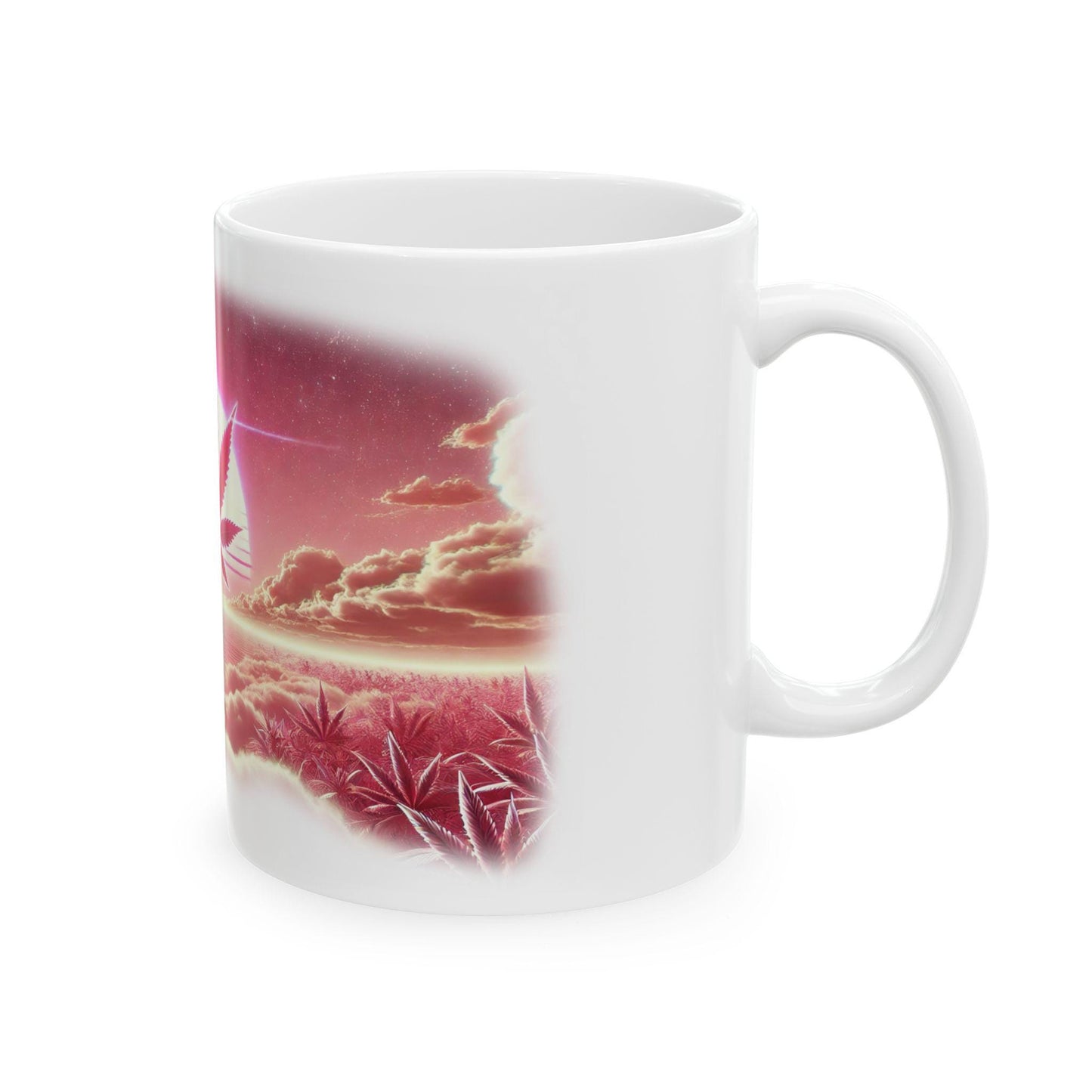 RS11 - (11oz) Weed Strain Themed Coffee Mugs - Perfect Gift for Stoners, Weed Mug for Cannabis Decor; 420 Space Wake & Bake Mug