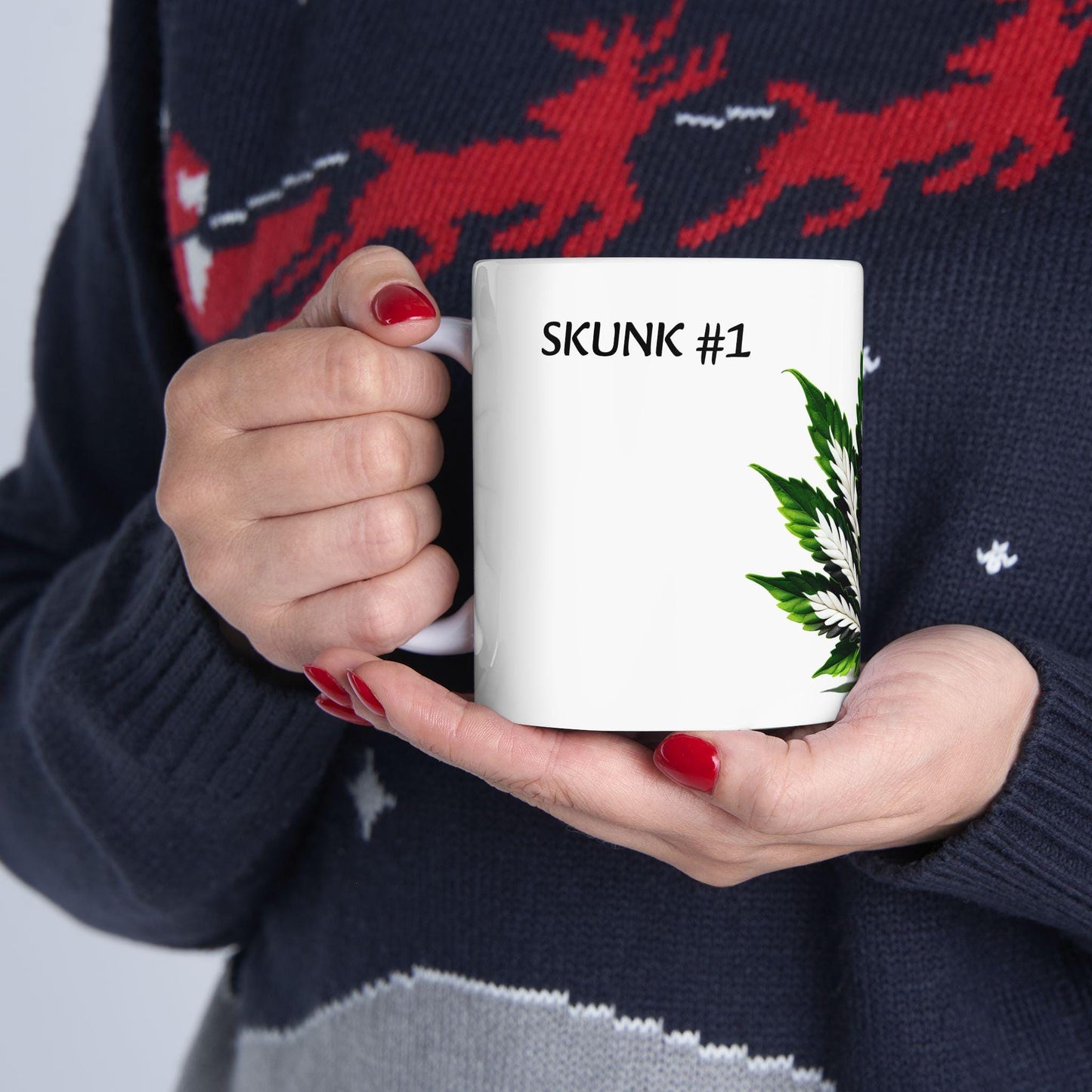 SKUNK - (11oz) Weed Strain Themed Coffee Mugs - Perfect Gift for Stoners, Weed Mug for Cannabis Decor; Funny Classic 420 Wake & Bake Mug