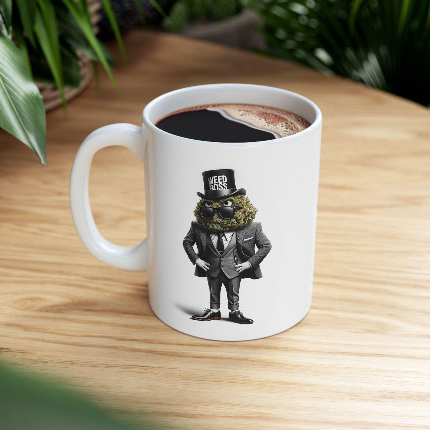 WEED BOSS - Cannabis Themed Graphic Coffee Mugs - Marijuana Mug - For CEO's and Dispensary Owners +