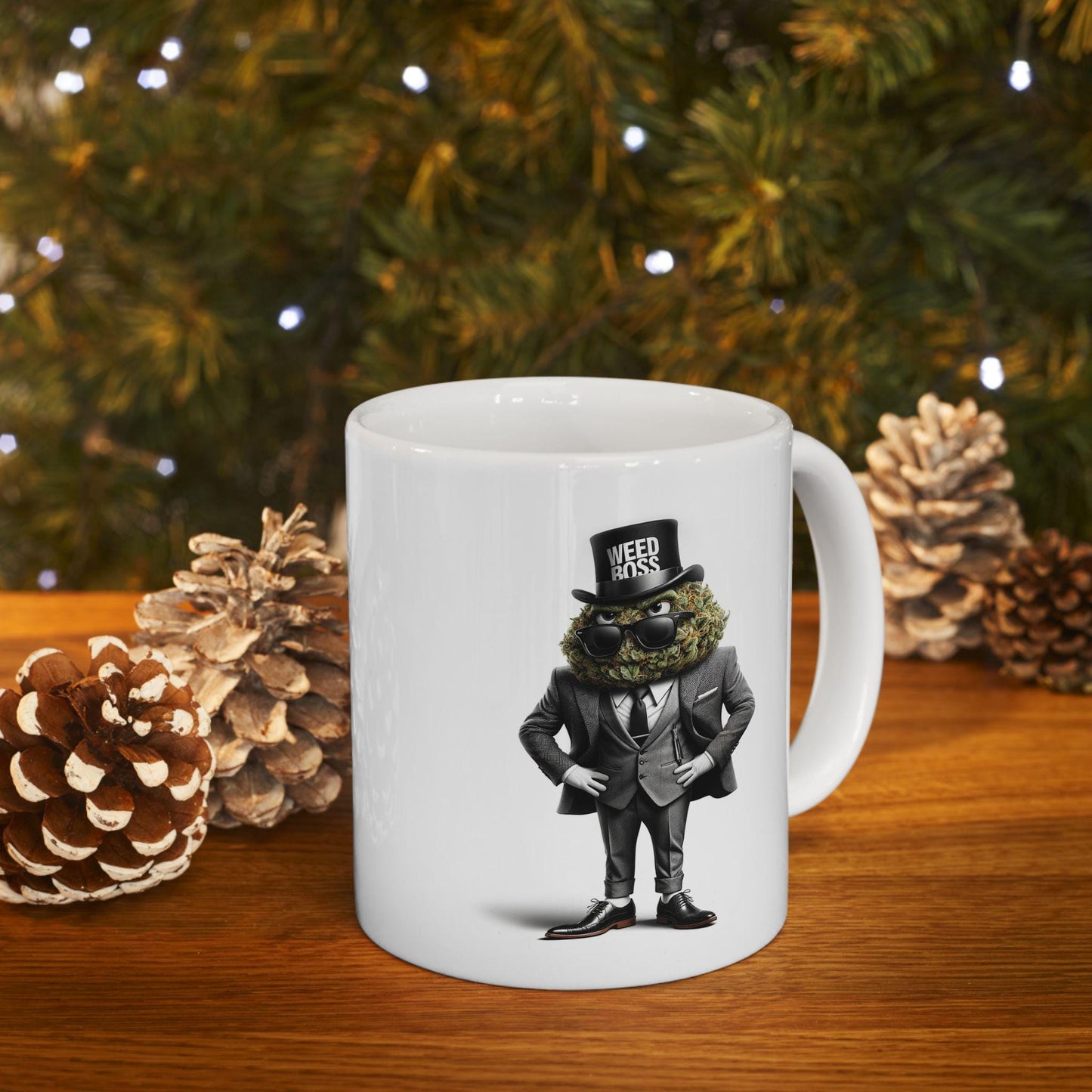 WEED BOSS - Cannabis Themed Graphic Coffee Mugs - Marijuana Mug - For CEO's and Dispensary Owners +