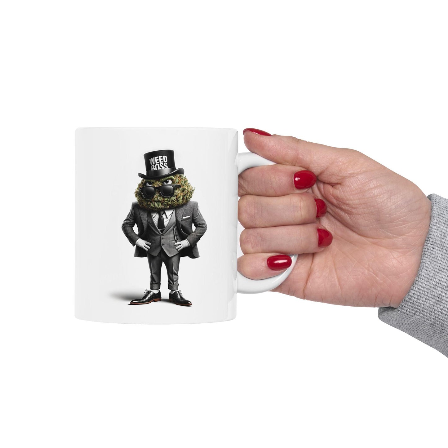 WEED BOSS - Cannabis Themed Graphic Coffee Mugs - Marijuana Mug - For CEO's and Dispensary Owners +