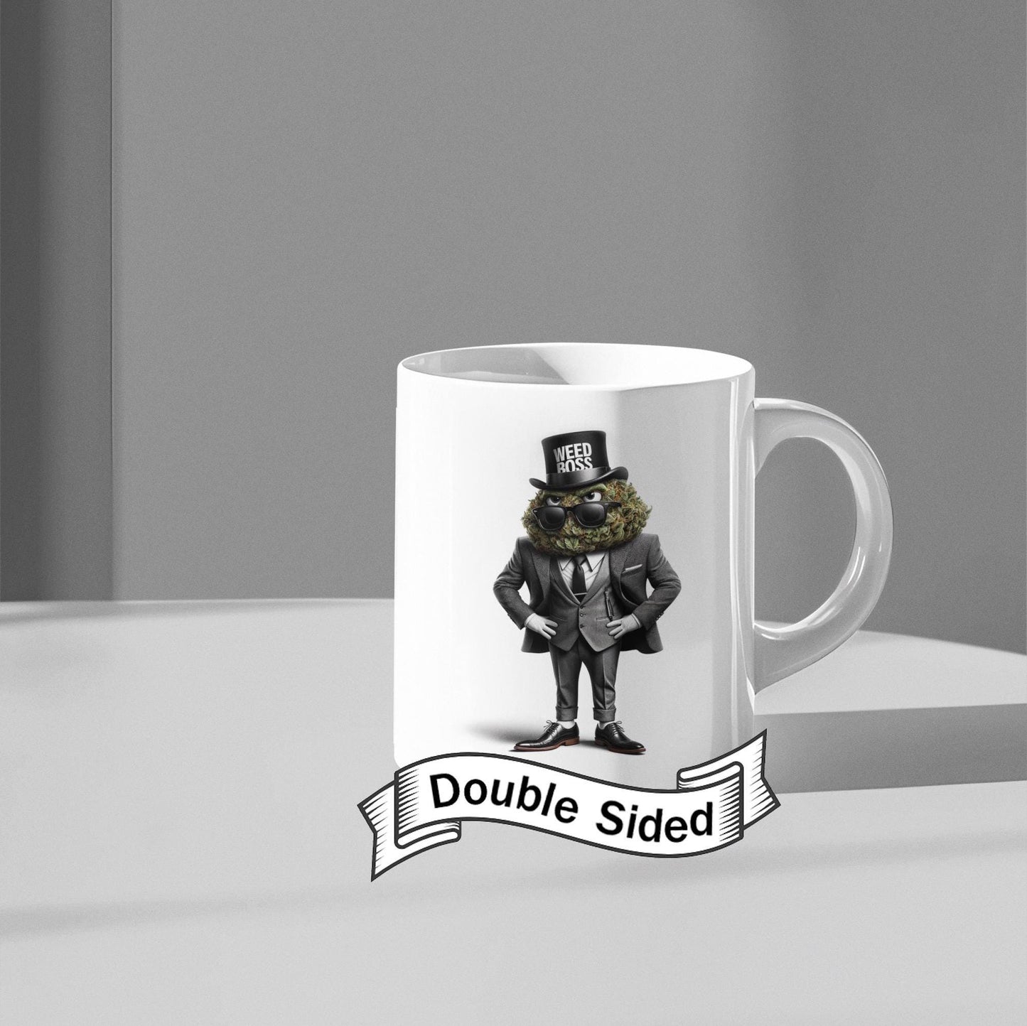 WEED BOSS - Cannabis Themed Graphic Coffee Mugs - Marijuana Mug - For CEO's and Dispensary Owners +