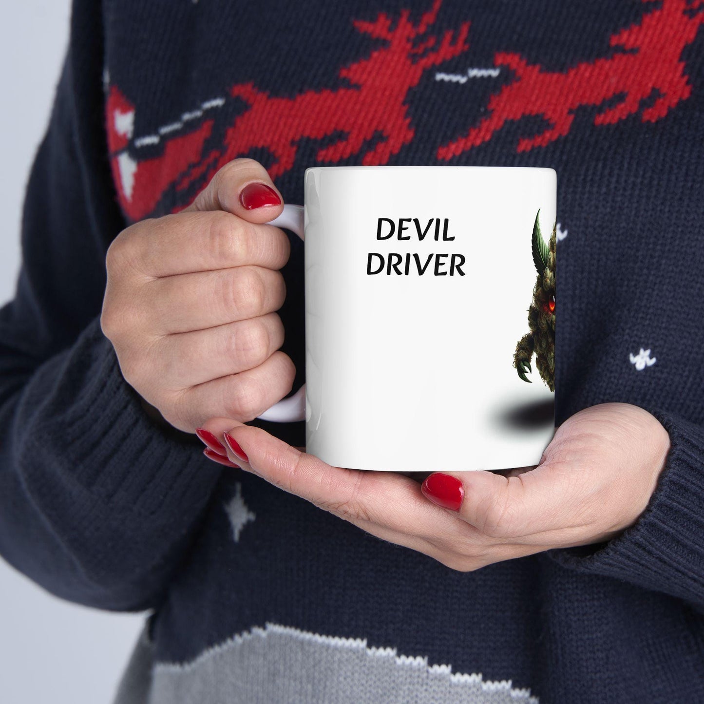DEVIL'S DRIVER - WEED Strain Themed Coffee Mugs - Perfect Gift for Smokers, Stoners, Marijuana Lovers; Wake and Bake Essentials