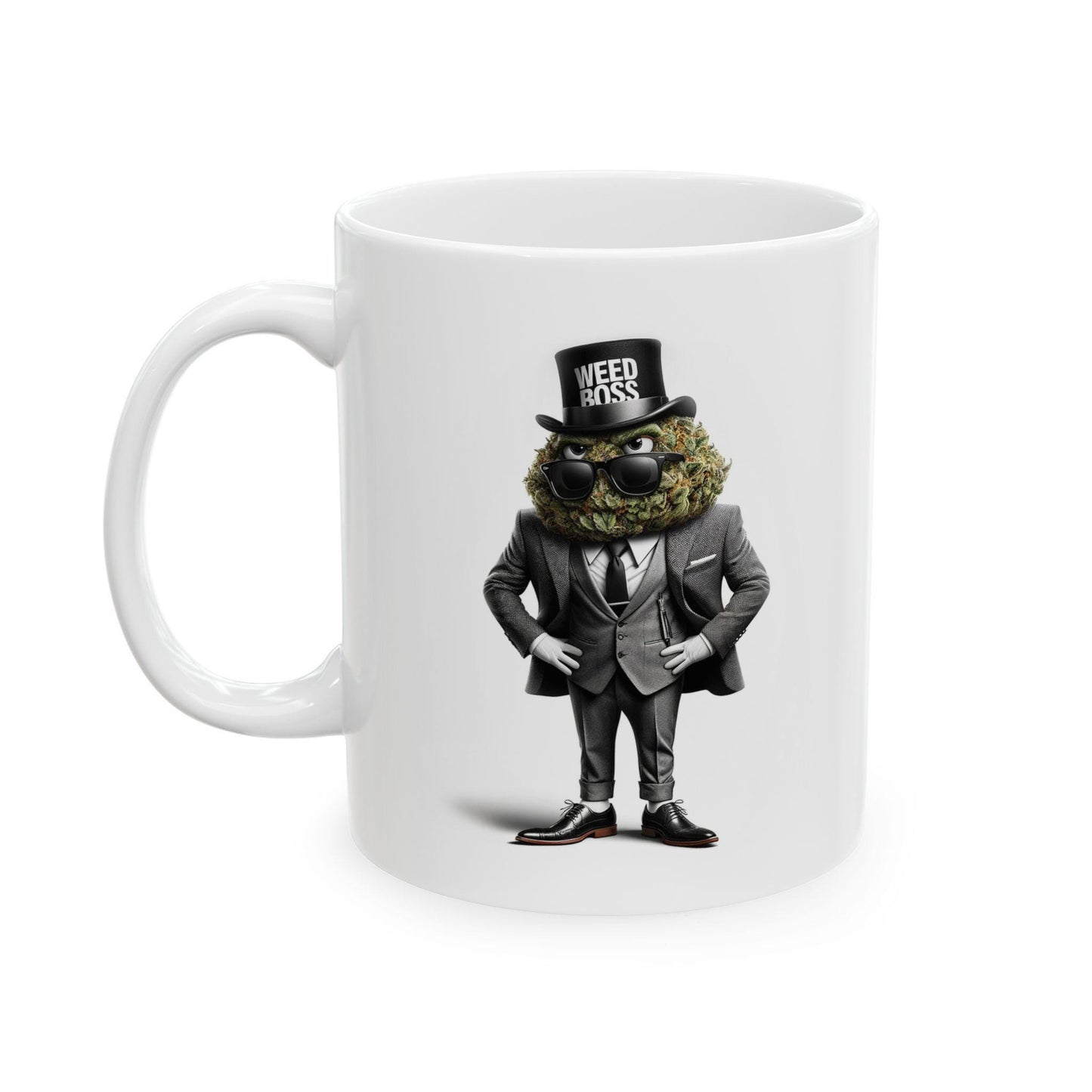 WEED BOSS - Cannabis Themed Graphic Coffee Mugs - Marijuana Mug - For CEO's and Dispensary Owners +