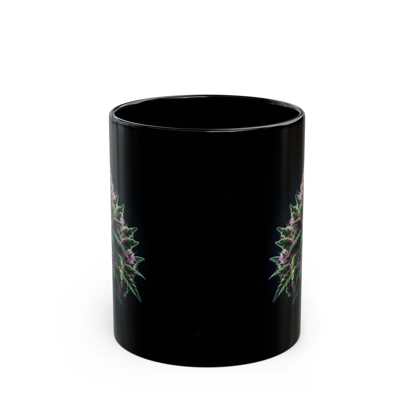 PURPLE WEED - BLACK Marijuana Themed Coffee Mugs, Weed Lovers, Perfect Gift for Smokers, Stoners, Growers.