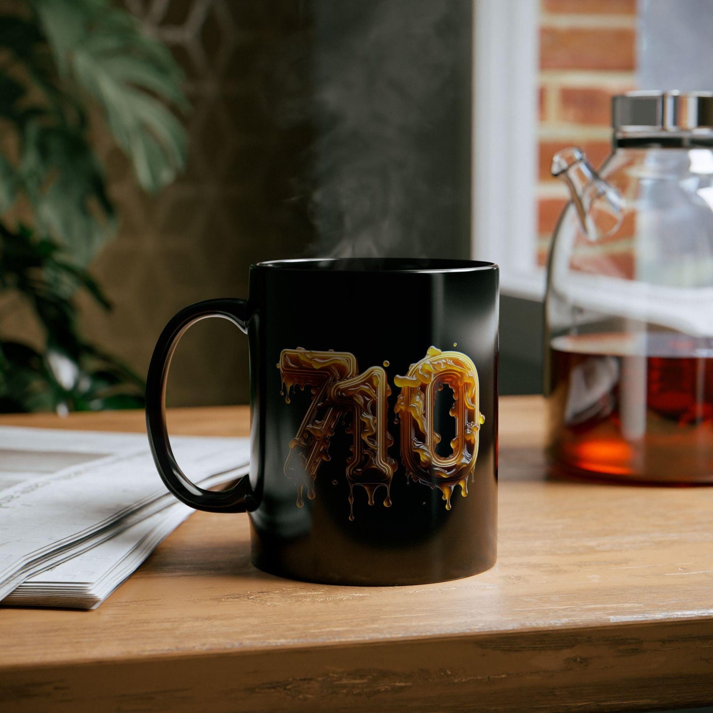 710 - WEED/WAX BLACK Themed Coffee Mugs - Perfect Gift for Smokers, Stoners, Marijuana Lovers, Growers; Weed Wax Lovers