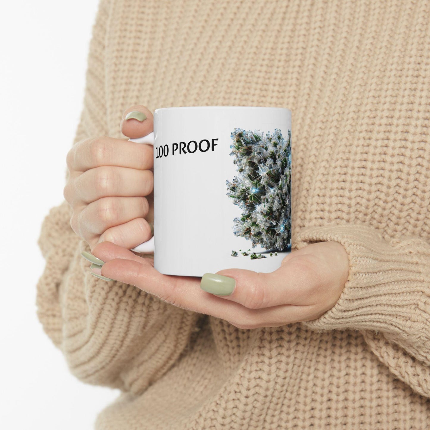100 PROOF - (11oz) Weed Strain Coffee Mugs - Perfect Gift for Stoners, Weed Mug, Marijuana Lovers; Wake and Bake Essentials; Cannabis Decor