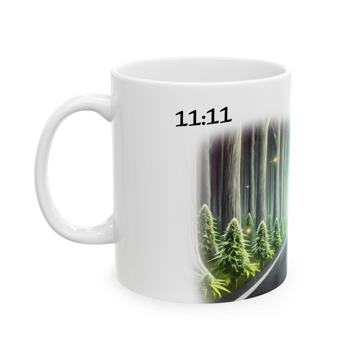11:11 - (11oz) Weed Strain Coffee Mugs - Perfect Gift for Stoners, Weed Mug, Marijuana Lovers; Wake and Bake Essentials; Cannabis Decor