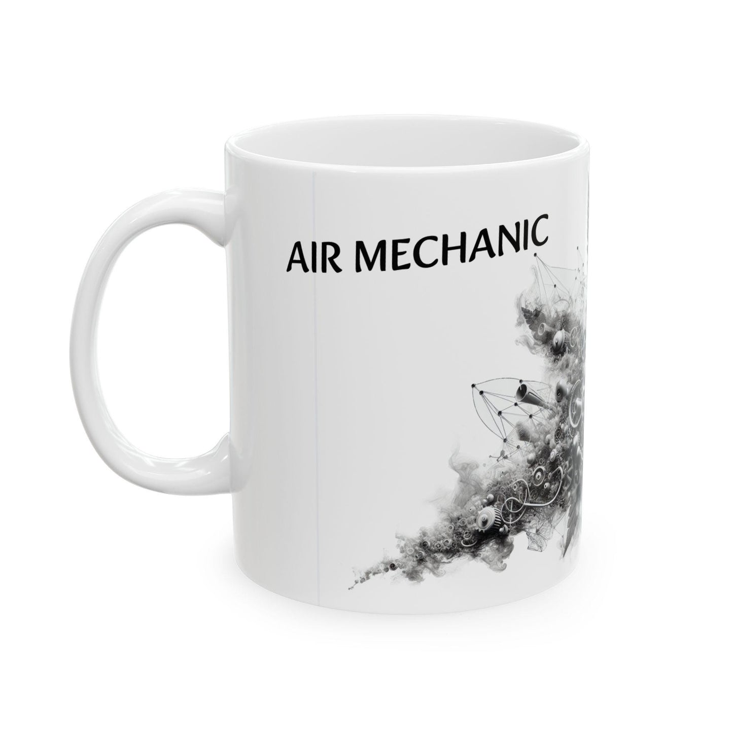 AIR MECHANIC - (11oz) Weed Strain Coffee Mugs - Perfect Gift for Stoners, Weed Mug, Marijuana Lovers; Wake & Bake Essentials; Cannabis Decor