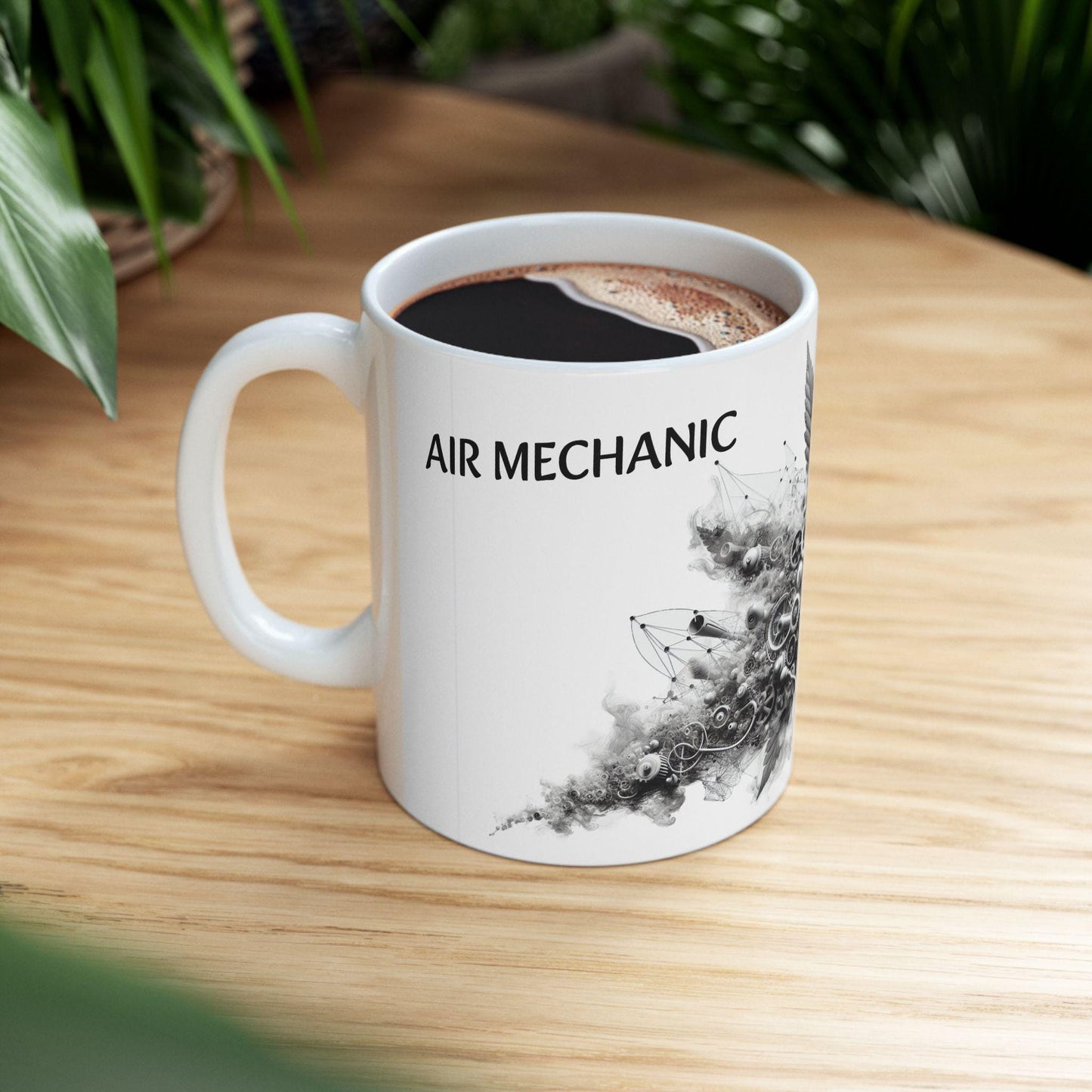 AIR MECHANIC - (11oz) Weed Strain Coffee Mugs - Perfect Gift for Stoners, Weed Mug, Marijuana Lovers; Wake & Bake Essentials; Cannabis Decor