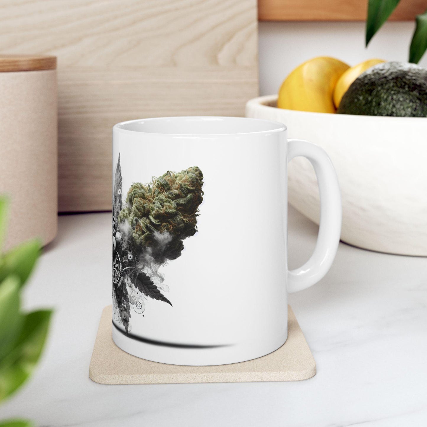 AIR MECHANIC - (11oz) Weed Strain Coffee Mugs - Perfect Gift for Stoners, Weed Mug, Marijuana Lovers; Wake & Bake Essentials; Cannabis Decor