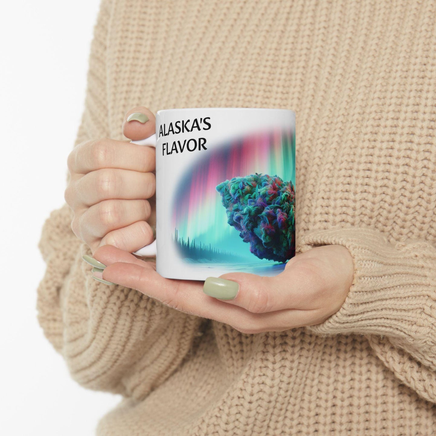 ALASKAS FLAVOR - (11oz) Weed Strain Coffee Mugs - Perfect Gift for Stoners, Weed Mug, Marijuana Gift; Wake & Bake Essentials; Cannabis Decor