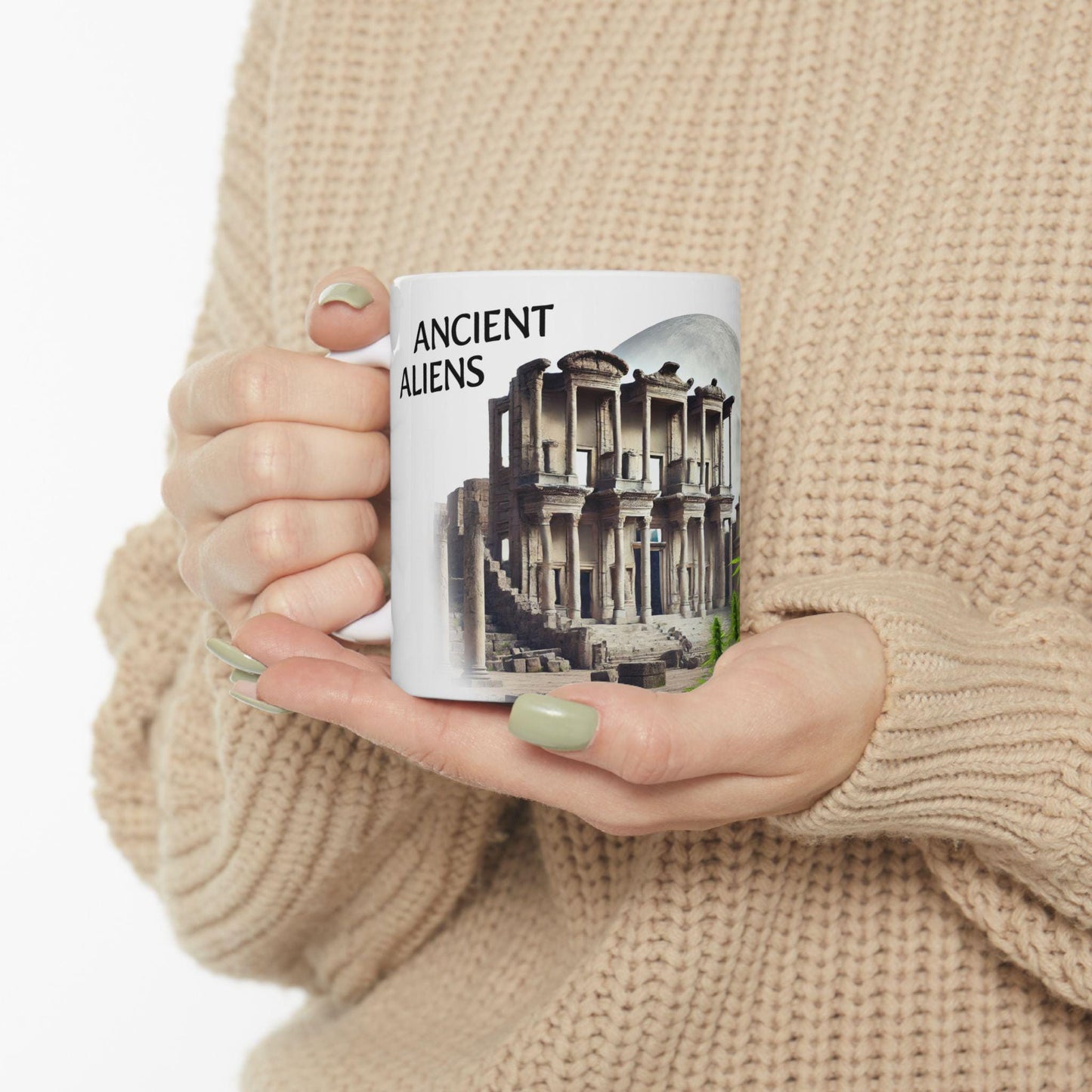 ANCIENT ALIENS - (11oz) Weed Strain Coffee Mugs - Perfect Gift for Stoners, Weed Mug, Marijuana Gift; Wake & Bake Essentials; Cannabis Decor