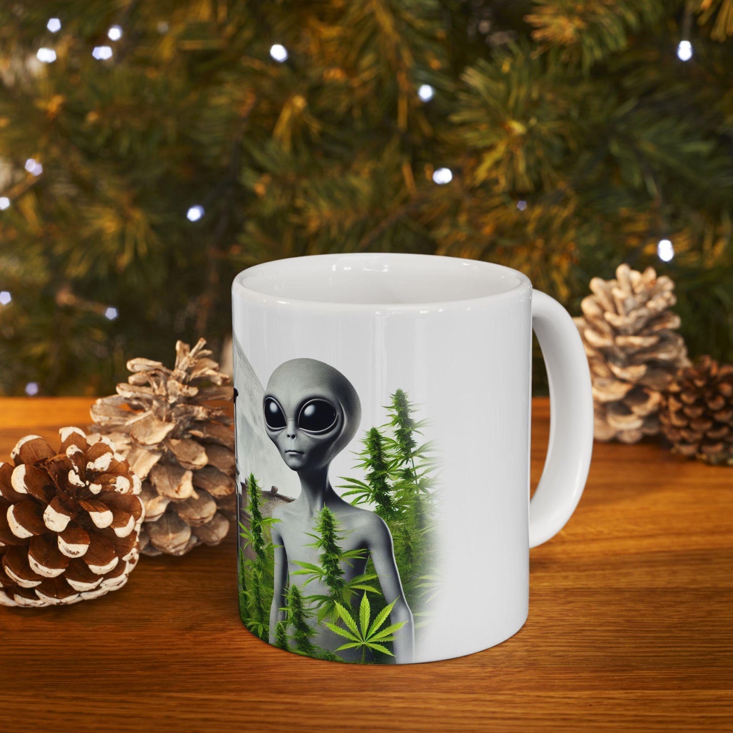 ANCIENT ALIENS - (11oz) Weed Strain Coffee Mugs - Perfect Gift for Stoners, Weed Mug, Marijuana Gift; Wake & Bake Essentials; Cannabis Decor