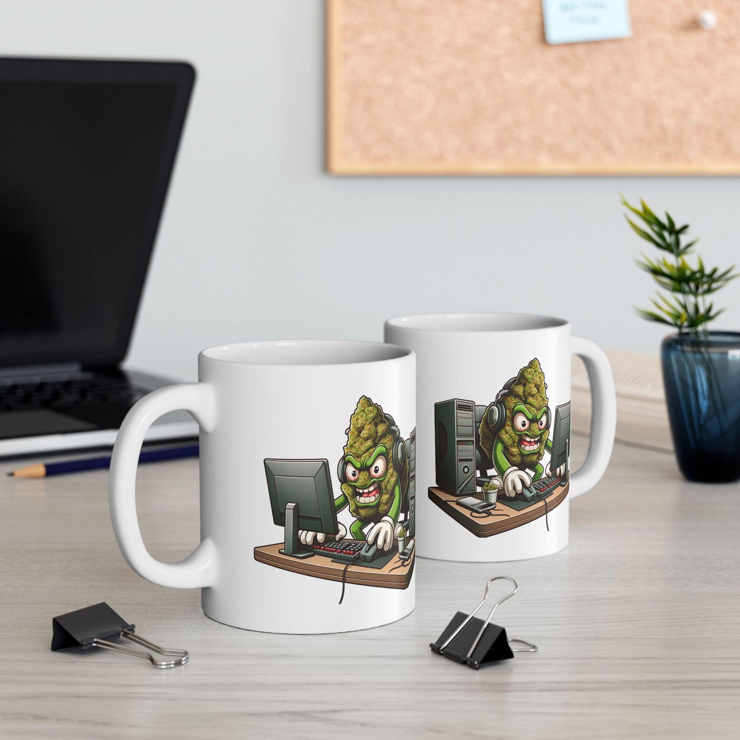 WEED Gamer - Marijuana Themed Coffee Mugs, Weed Graphic - Perfect Gift for Smokers, Weed Lovers, Stoners - Cannabis Decor