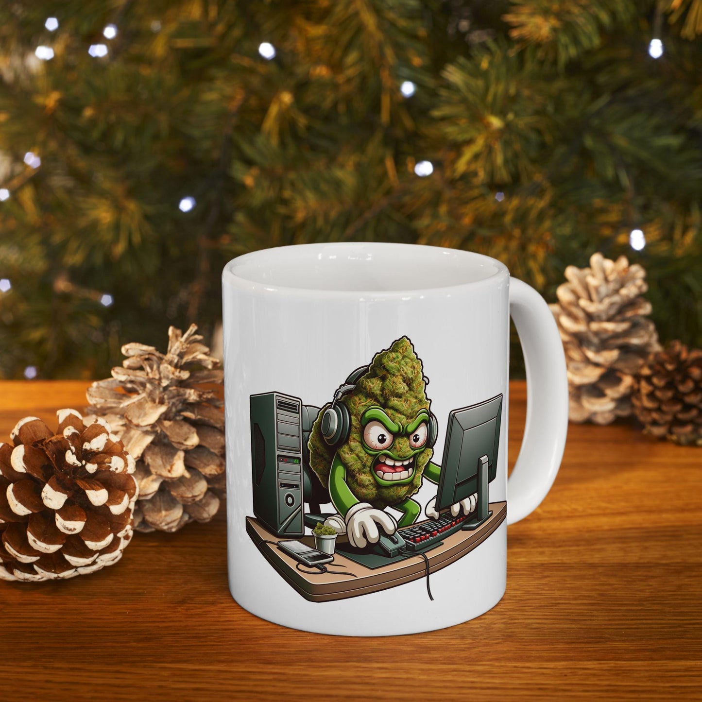 WEED Gamer - Marijuana Themed Coffee Mugs, Weed Graphic - Perfect Gift for Smokers, Weed Lovers, Stoners - Cannabis Decor