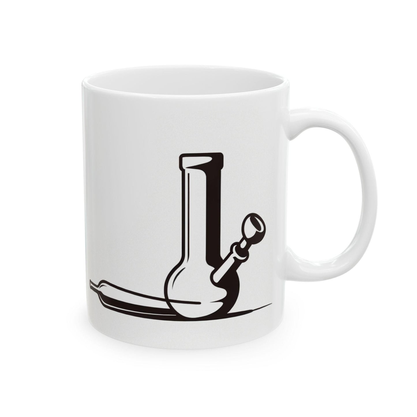 BONG x JOINT - Weed Themed Coffee Mugs, Marijuana Graphic - Perfect Gift for Smokers, Weed Lovers, Stoners - Cannabis Decor
