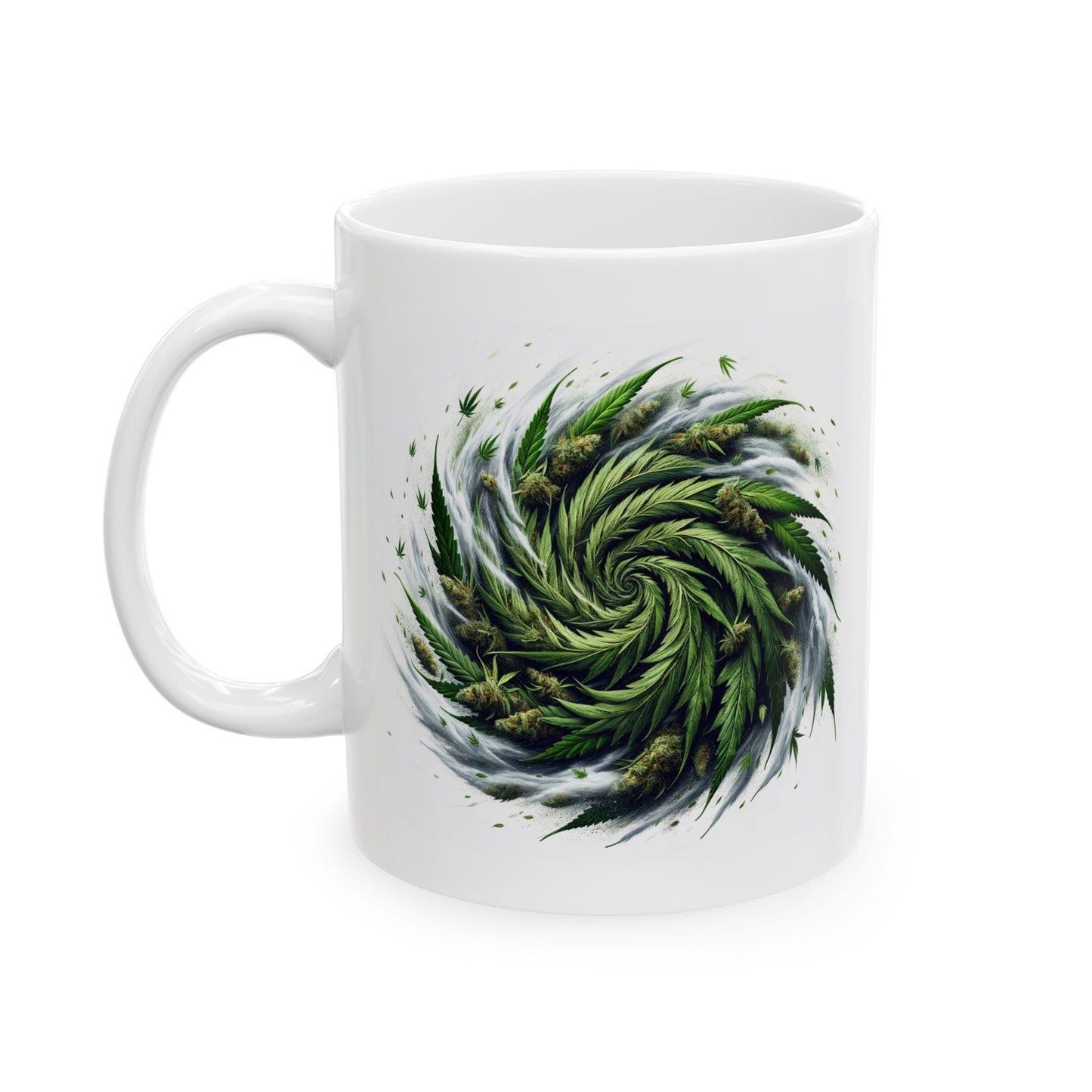 WEED Hurricane Mug - Marijuana Themed Coffee Mugs, Weed Graphic - Perfect Gift for Smokers, Weed Lovers, Stoners