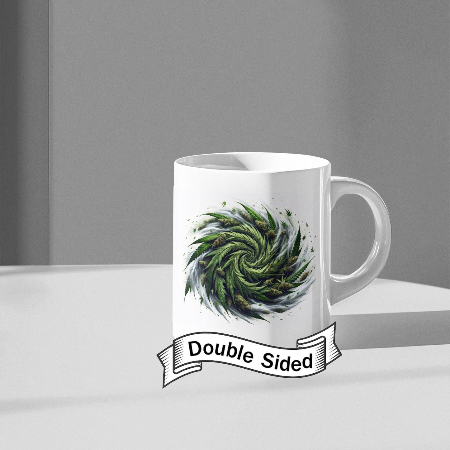 WEED Hurricane Mug - Marijuana Themed Coffee Mugs, Weed Graphic - Perfect Gift for Smokers, Weed Lovers, Stoners