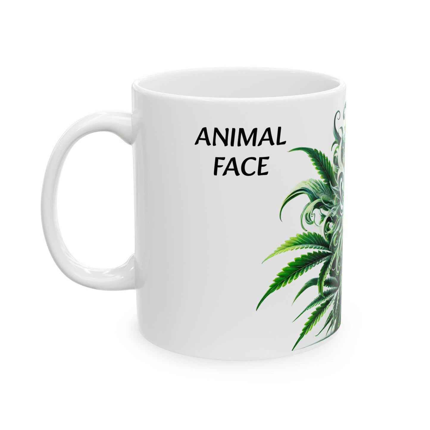 ANIMAL FACE - (11oz) Weed Strain Coffee Mugs - Perfect Gift for Stoners, Weed Mug, Marijuana Gift; Wake and Bake Essentials; Cannabis Decor