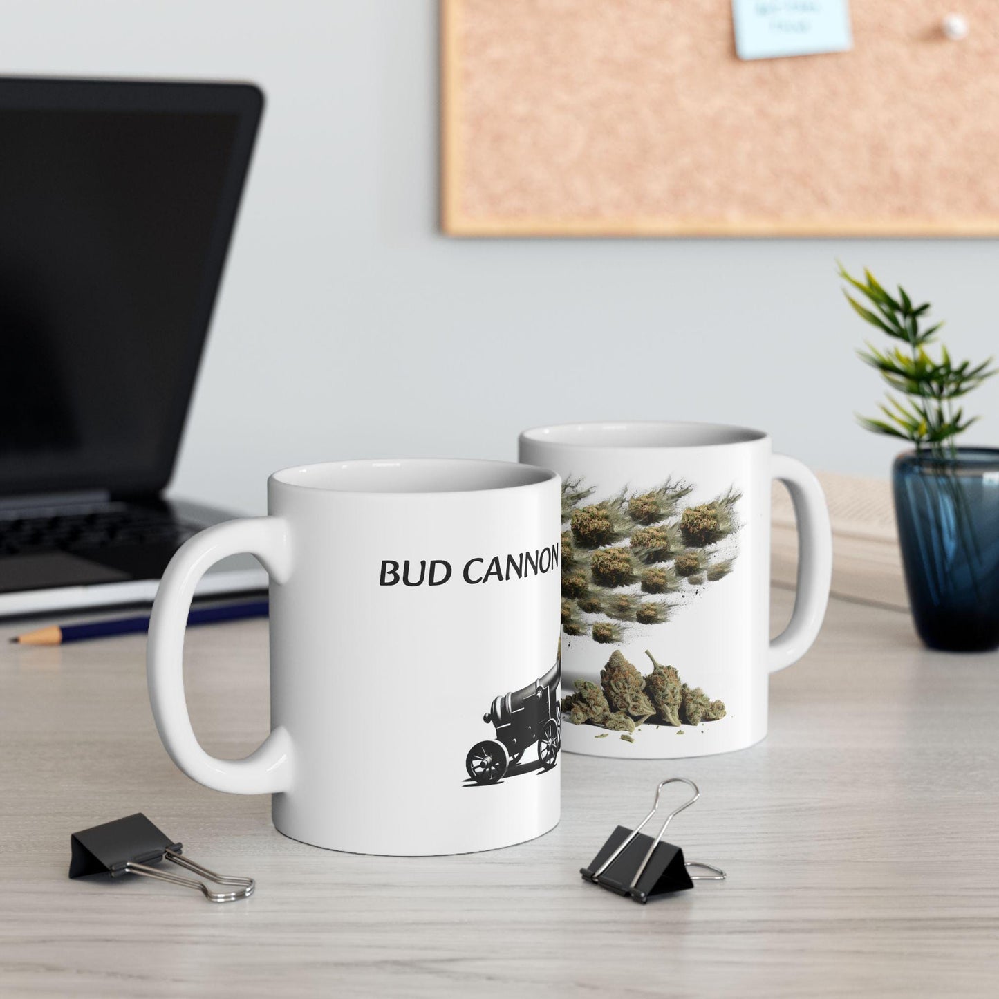 BUD CANNON - (11oz) Weed Strain Coffee Mugs - Perfect Gift for Stoners, Weed Mug, Marijuana Gift; Wake & Bake Essentials; Cannabis Pot Decor