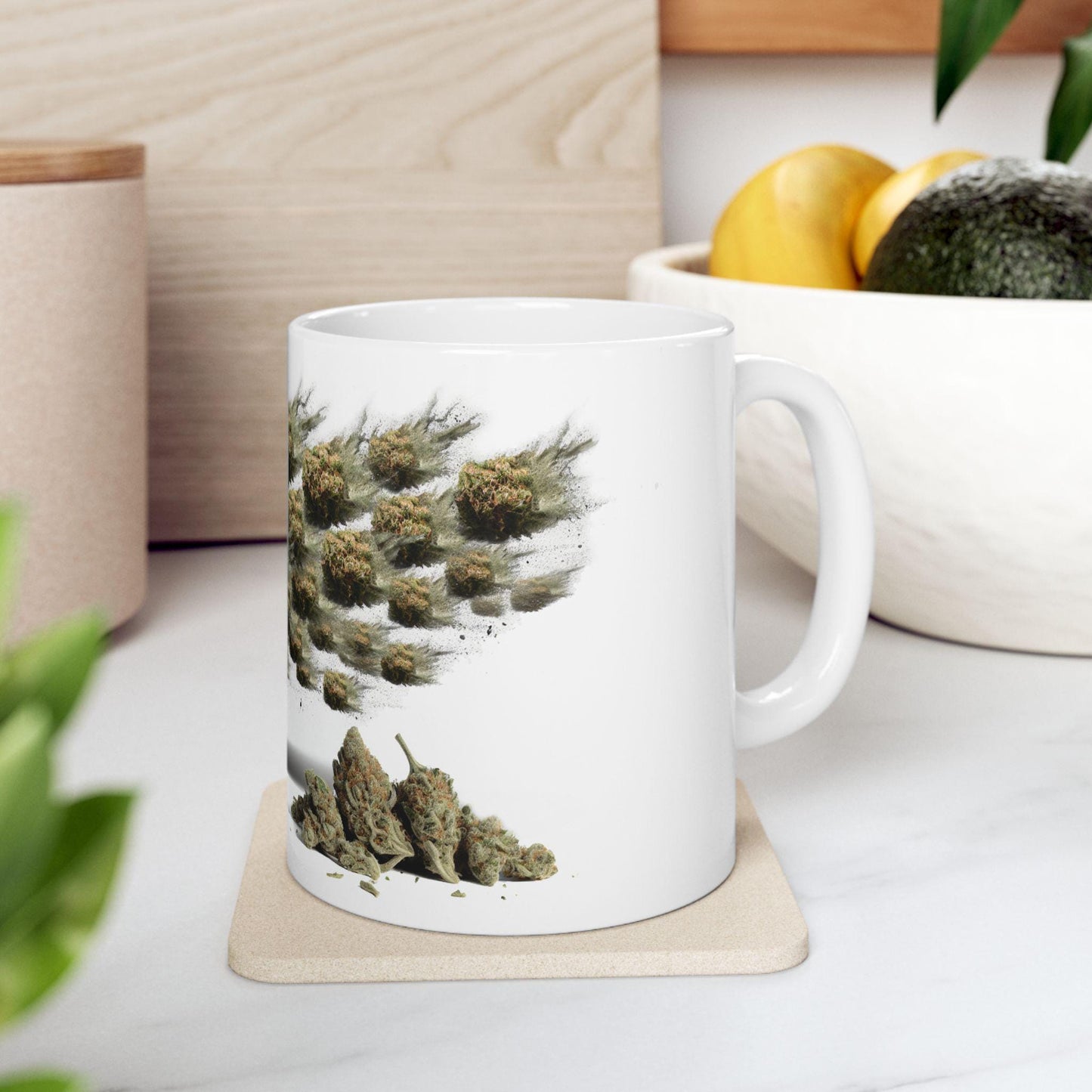 BUD CANNON - (11oz) Weed Strain Coffee Mugs - Perfect Gift for Stoners, Weed Mug, Marijuana Gift; Wake & Bake Essentials; Cannabis Pot Decor
