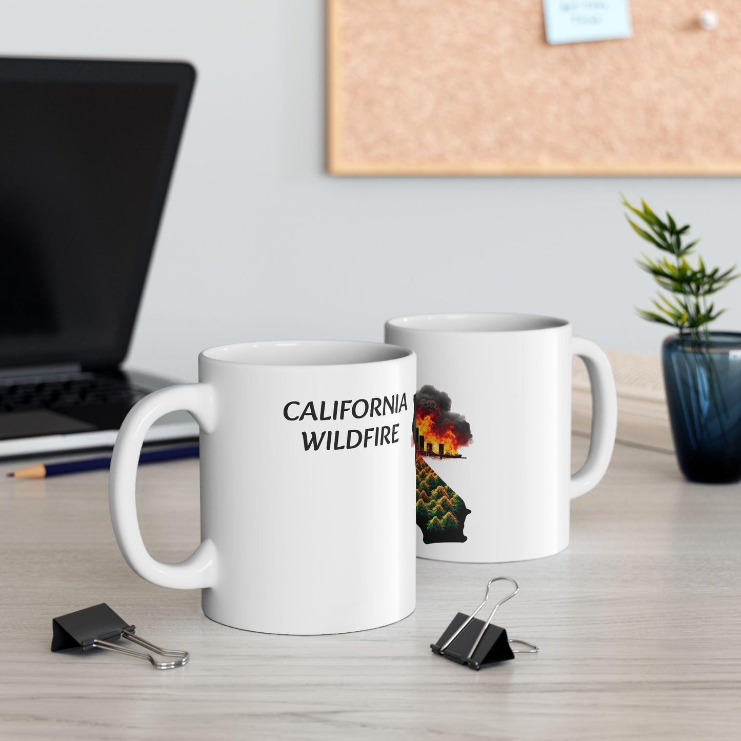 CALIFORNIA WILDFIRE - (11oz) Weed Strain Coffee Mugs - Perfect Stoner Gift, Weed Mug, Marijuana Gift; Wake & Bake Essentials; Cannabis Decor