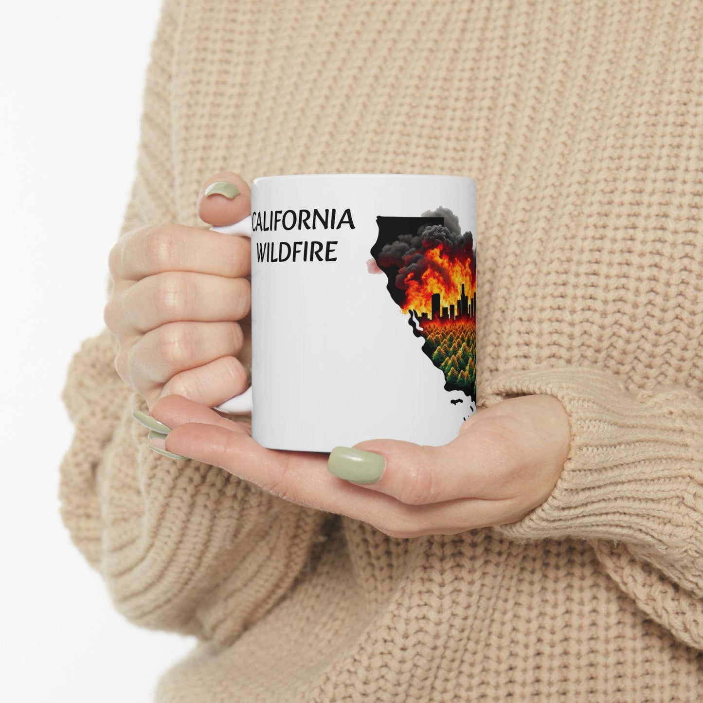 CALIFORNIA WILDFIRE - (11oz) Weed Strain Coffee Mugs - Perfect Stoner Gift, Weed Mug, Marijuana Gift; Wake & Bake Essentials; Cannabis Decor